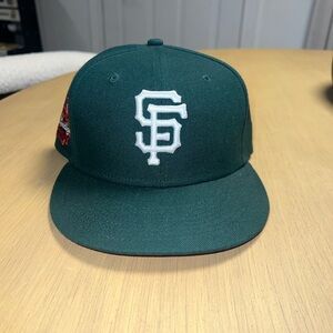 New Era Green Cap with White Logo